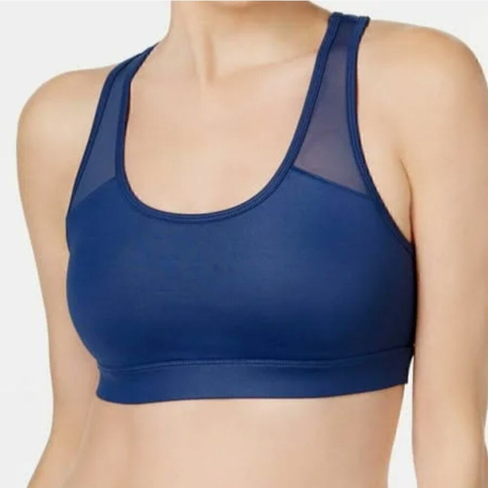 Ideology Sport Bra XS Lucky Blue Mid Impact RapiDry